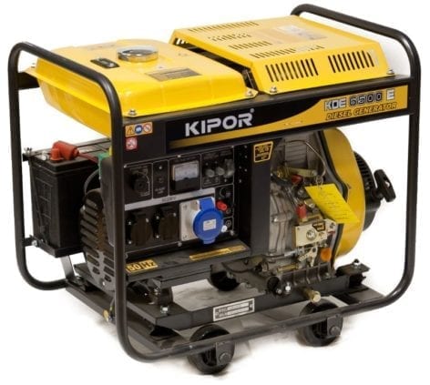 Генератор дизельний KIPOR 1 фаза (220В), 4,5кВт, (KDE6500E)